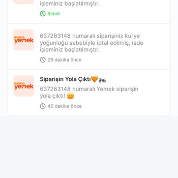 Migros Yemek'te Sipariş İptali Ve Para İadesi Sorunu