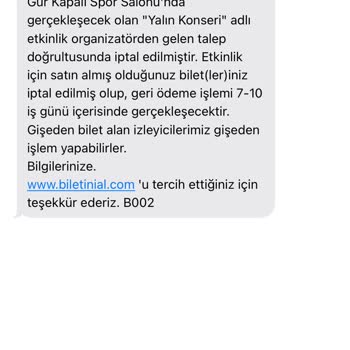 İptal Edilen Konser Ve Geciken Para İadesi Mağduriyeti