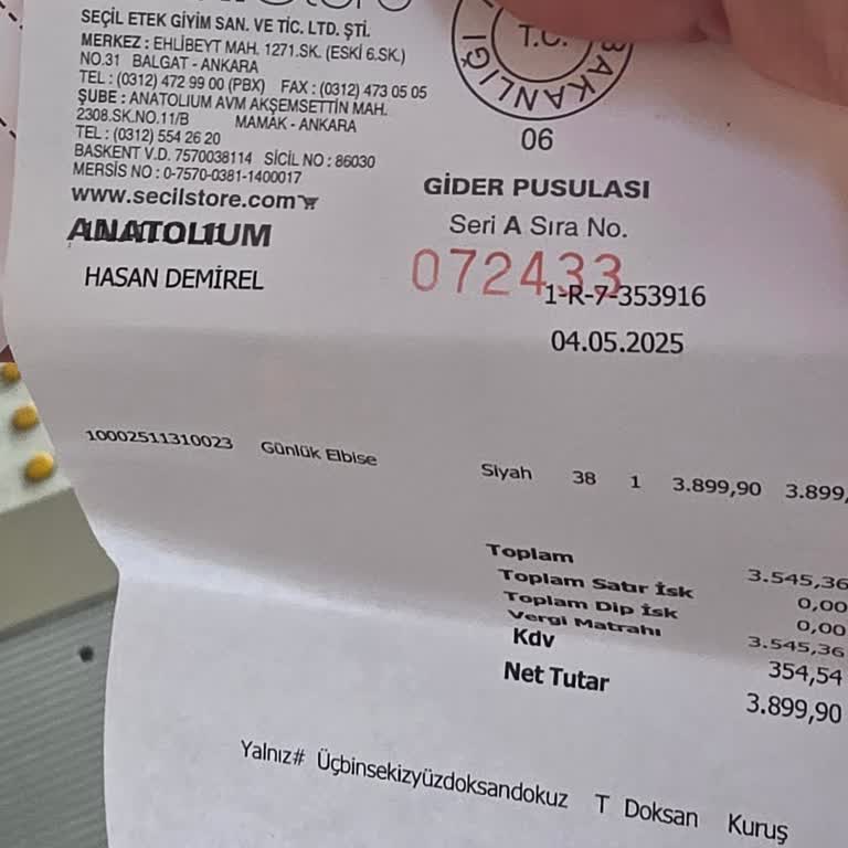 İade Edilmeyen Elbise Mağduriyeti Ve Müşteri Memnuniyetsizliği