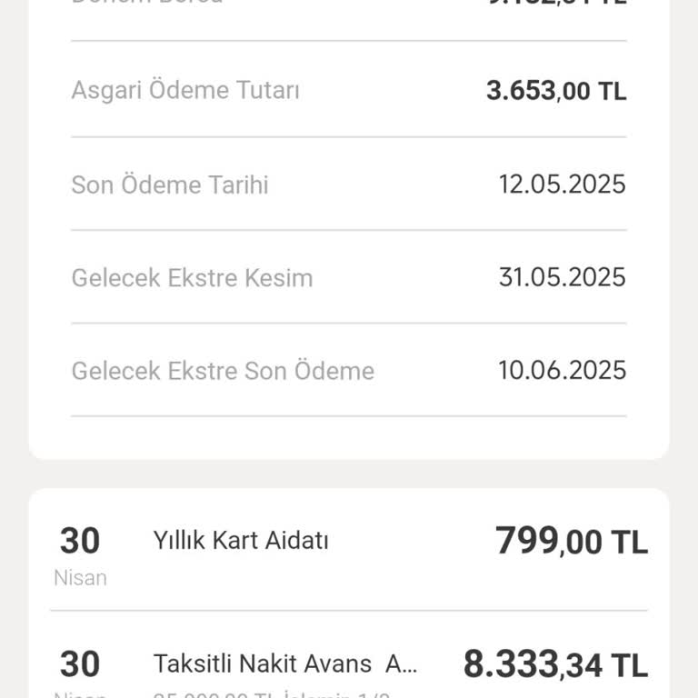 Bilgi Verilmeden Kredi Kartıma Yansıtılan Aidat Ücreti Mağduriyeti