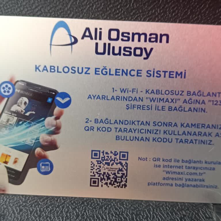 Ali Osman Ulusoy Wi-Fi Hizmeti Hakkında Bilgilendirme Eksikliği