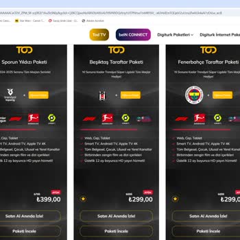 Satın Aldığım Spor Paketinde Maç Yayınlanmaması Ve Yetersiz Müşteri Hizmeti