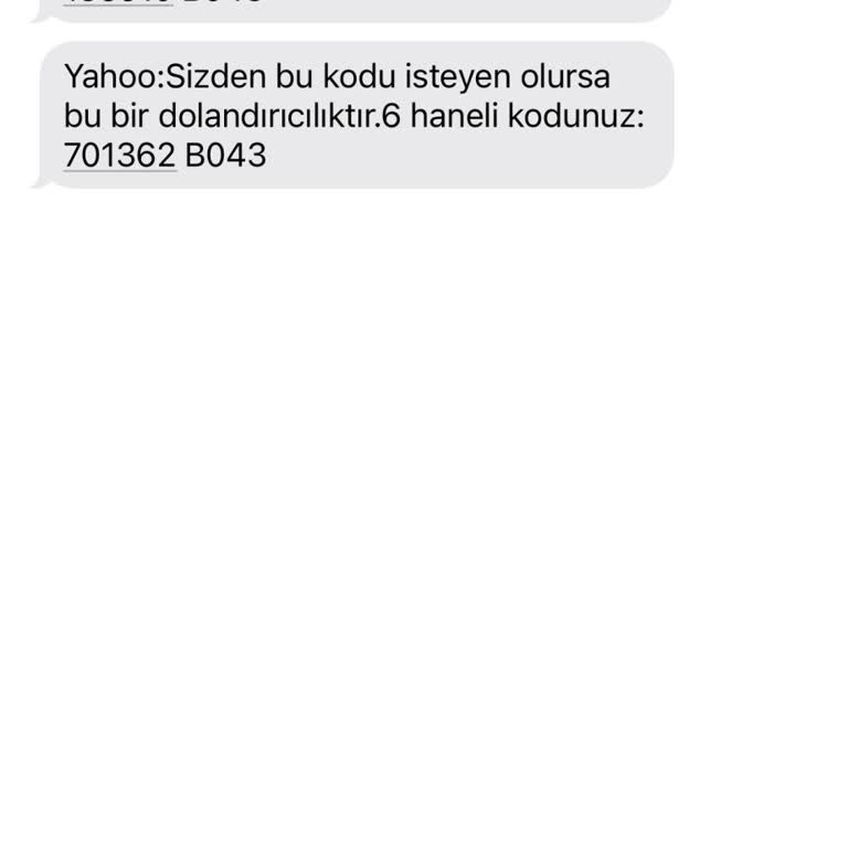 Bilinmeyen Kaynaktan Gelen Yahoo Doğrulama Kodları Hakkında Açıklama Talebi