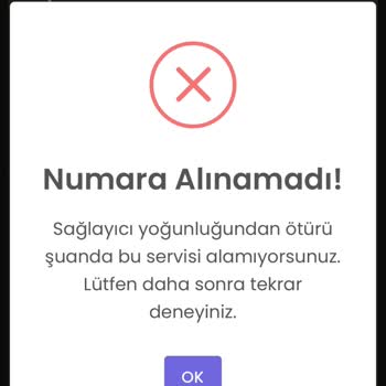 Yükleme Sonrası Numara Alınamıyor Ve Destek Yanıt Vermiyor