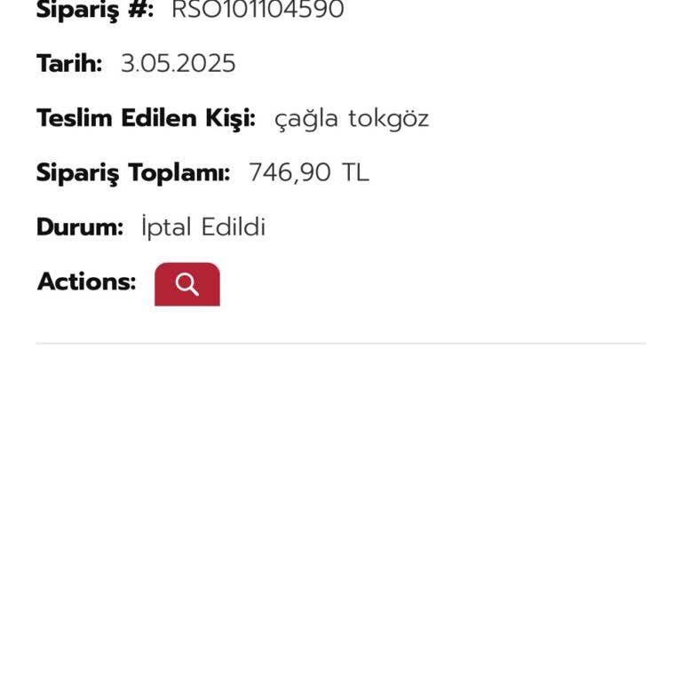 Siparişim Onayım Dışında İptal Edildi, Müşteri Temsilcisine Ulaşamıyorum