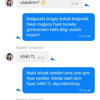 Nakit İndirimi Uygulanmayan Fiyat Farkı Şikayeti