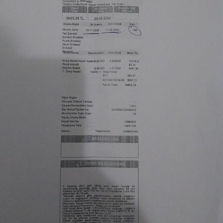 Sayaç Değişimi Sonrası Haksız Kaçak Elektrik Cezası Ve Yüksek Faiz Mağduriyeti