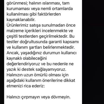 5 Ayda Yıpranan Halıya Kullanıcı Hatası Denmesi Mağduriyetimi Artırdı