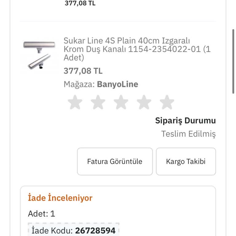 İade Edilen Ürünün Ücretinin Geri Ödenmemesi