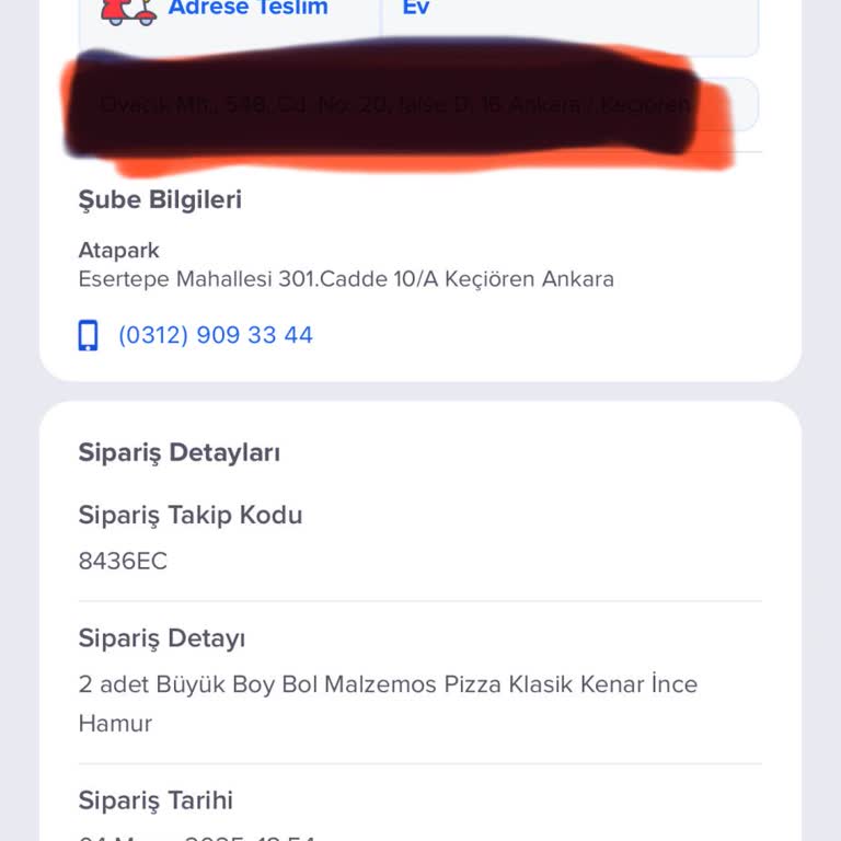 Siparişin Uzun Süre Teslim Edilmemesi Ve Bilgi Eksikliği