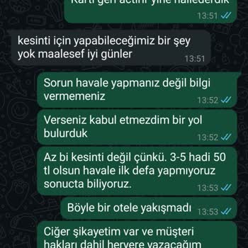 Komisyon Kesintisi Hakkında Bilgilendirme Yapılmadan İade İşlemi Gerçekleştirildi