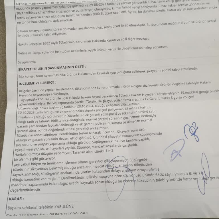 Teknosa Satış Sonrası Destek Ve Süreç Uzatma Sorunu