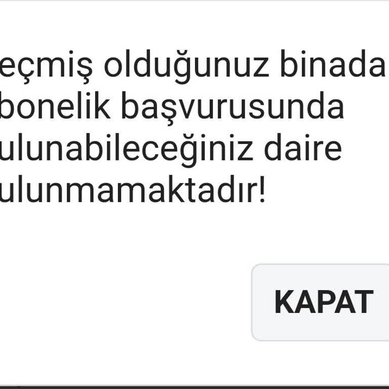 E-Devlet Üzerinden İSKİ Su Aboneliği Başvurusunda Daire Seçim Hatası