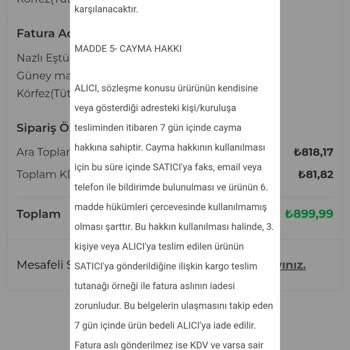 Sipariş İptali Yapılamıyor, Müşteri Hakları Hiçe Sayılıyor