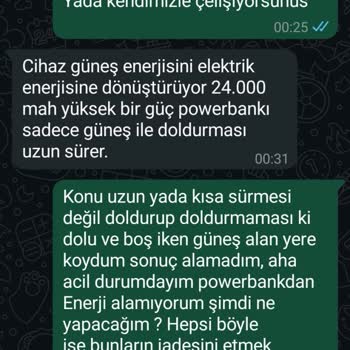 Güneş Enerjili Powerbank Güneş Enerjisiyle Çalışmıyor