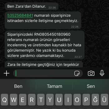 Zara'dan Aldığım Ürünler Hızla Deforme Oluyor, Garanti Sözünüz Tutulmuyor!