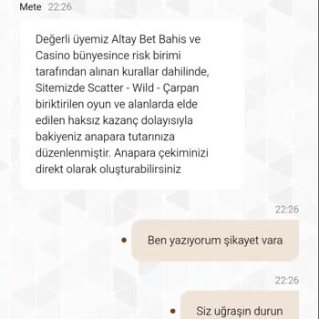 Altaybet'te Kazanç Çekiminde Haksız İptal Ve Bahaneler