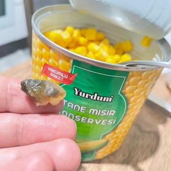 Mısır Konservesinden Çıkan Yabancı Madde Ve Ekşi Koku Şoku