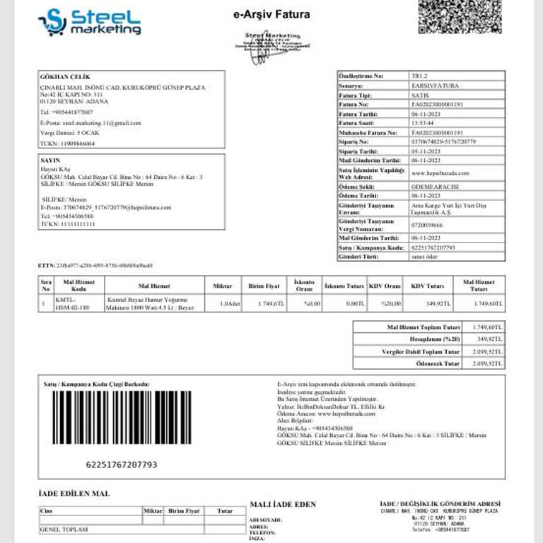 7 Aydır Teslim Edilmeyen Kumtel Hamur Yoğurma Makinesi