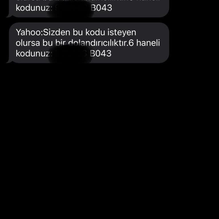 Yahoo Hesabım Olmadığı Halde Doğrulama Kodu Geldi, Sorumluluk Kabul Etmiyorum