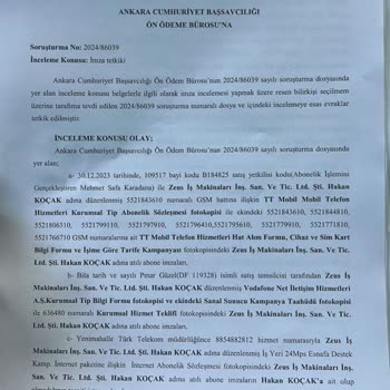 Sahte Abonelik Nedeniyle Firma Batışı Ve Hukuksuz İcra Süreci