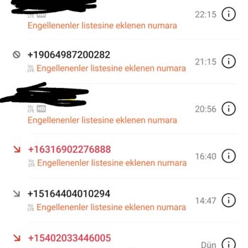 Sürekli Arayan Numaralar Nedeniyle Rahatsızlık Yaşıyorum