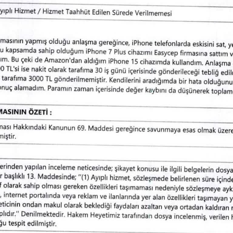 EasyCep Eski Telefon Ödememi 5 Aydır Yapmadı, Mağdur Edildim