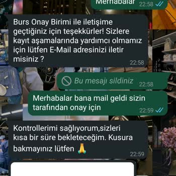 Burs Başvurusu Hakkında Yanıltıcı Bilgilendirme Ve Uygunsuz Üslup
