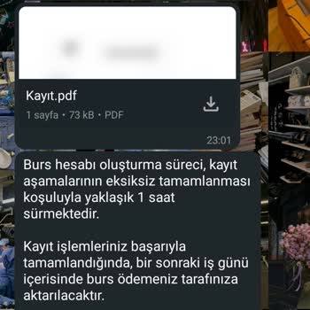 Burs Başvurusu Hakkında Yanıltıcı Bilgilendirme Ve Uygunsuz Üslup
