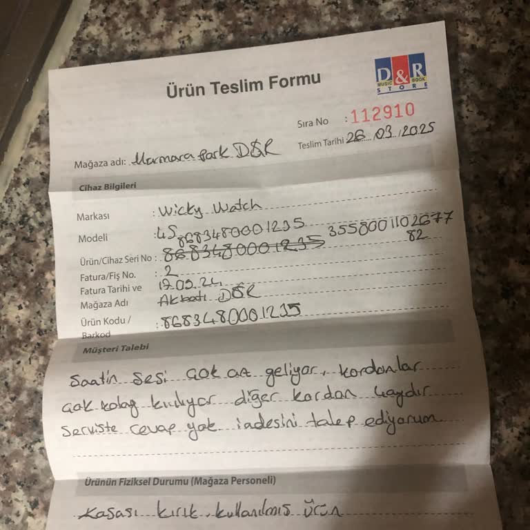 Altı Ayda İki Kez Bozulan Akıllı Saat Ve Yetersiz Servis Süreci