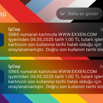 Exxen Üzerinden İzinsiz İşlem Denemesi Ve Güvenlik Endişesi