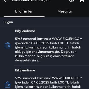 Exxen Üzerinden İzinsiz İşlem Denemesi Ve Güvenlik Endişesi