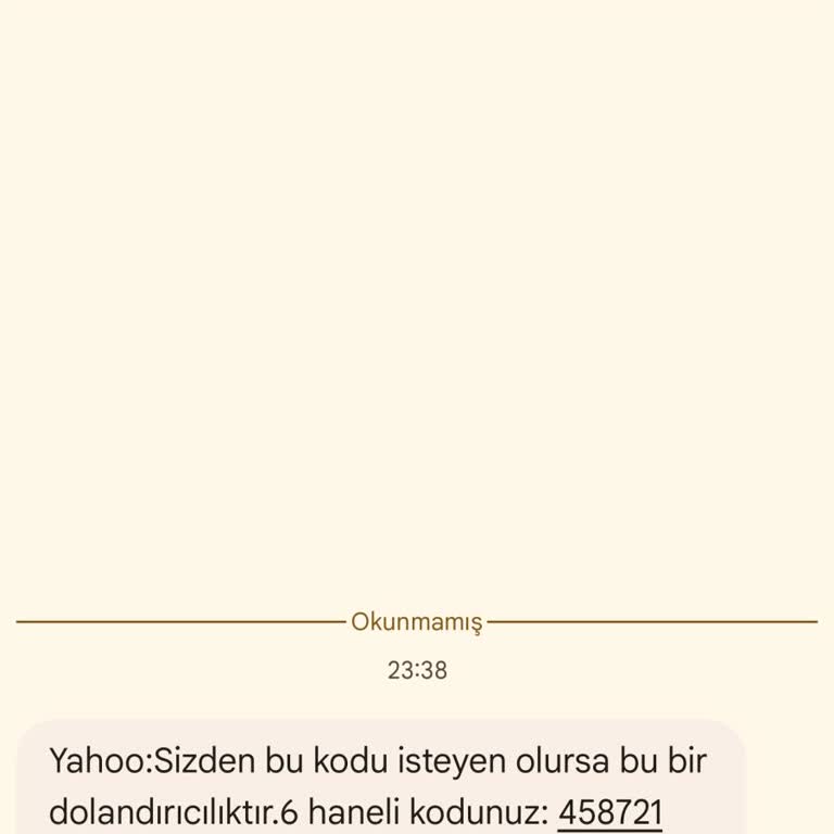 Haberim Olmadan Gelen Doğrulama Kodu Ve Güvenlik Endişesi