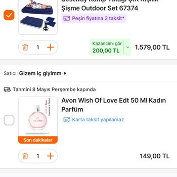 Hepsiburada'da Şişme Yatak Kampanya Fiyatı Ve Sepet Sorunu