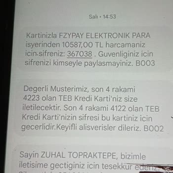 Kredi Kartımdan Yapılan Usulsüz İşlem Ve Mağduriyetim