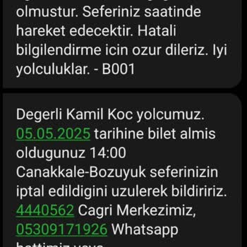 Biletim Keyfi Olarak İptal Edildi, Mağduriyetimin Giderilmesini İstiyorum