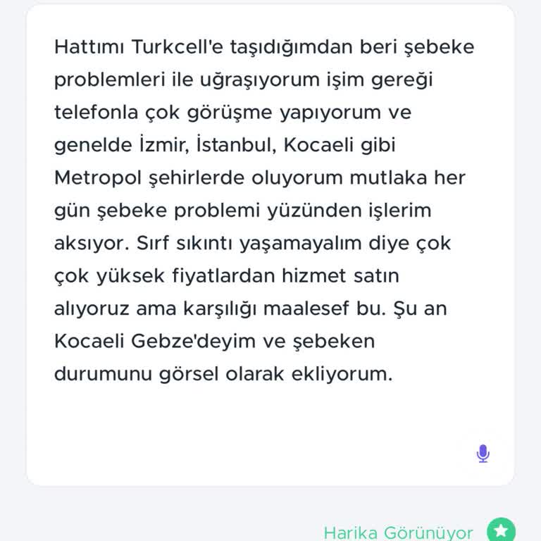 Metropol Şehirlerde Bile Sürekli Şebeke Sorunu Yaşıyorum