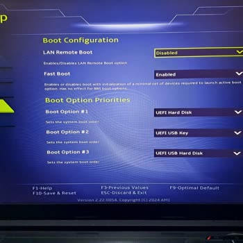 Monster T7 V20.7.2 Sürekli BIOS Ekranında Kalıyor Kronik Arıza Şüphesi