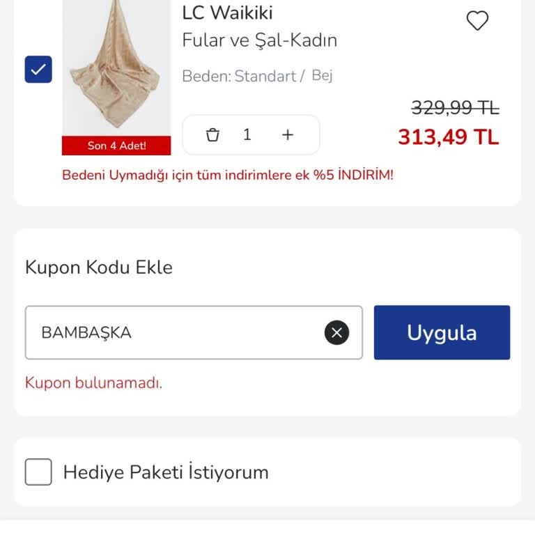 LCW Kuponları Bir Anda Kayboldu Mağduriyet Yaşıyorum