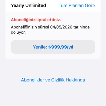 Genie Uygulamasında Abonelik İptali Sonrası Para İadesi Sorunu