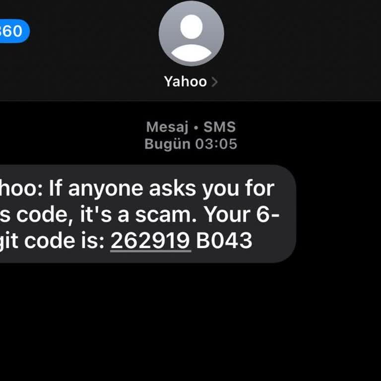 Hesabım Olmadan Gelen Yahoo Doğrulama Kodu Endişesi