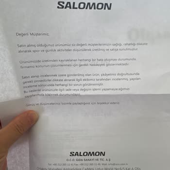 Salomon Ayakkabıda Hızlı Deformasyon Ve Yetersiz Garanti Desteği
