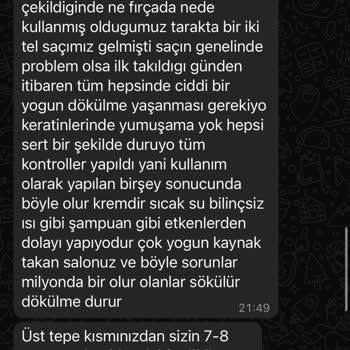 Kaynak Saç İşlemi Sonrası Dökülme Ve Renk Sorunu Yaşadım