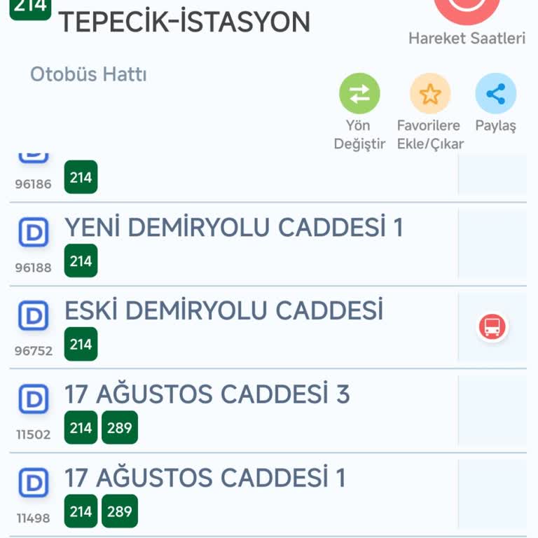 Kartepe 214 Araç Saatleri İş Yerine Geç Kalmama Neden Oluyor
