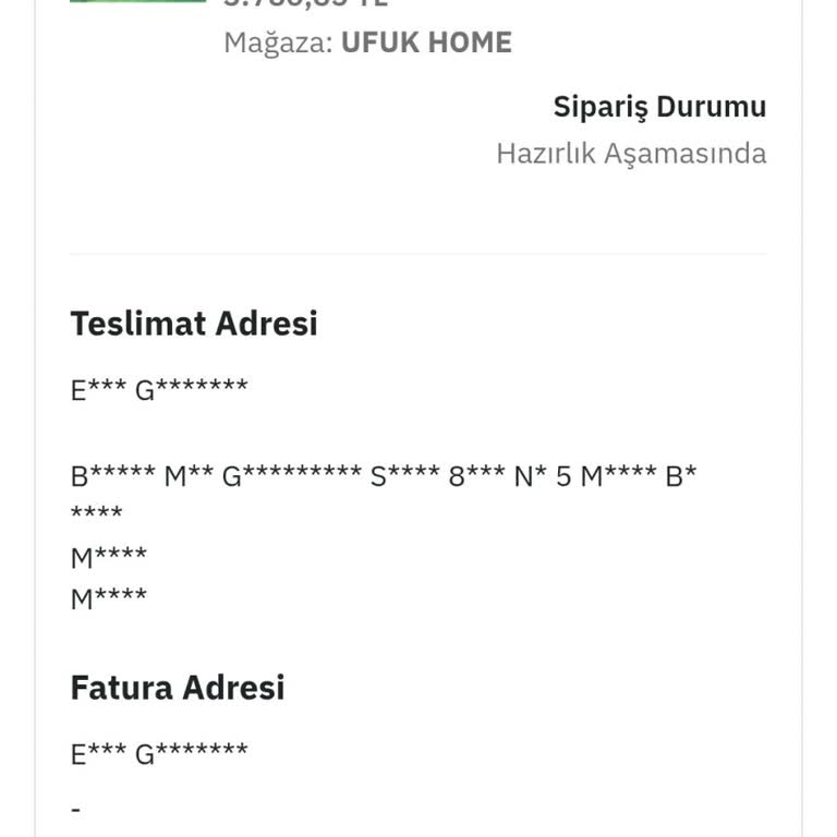 Geciken Balkon Koltuk Takımı Teslimatı Mağduriyeti