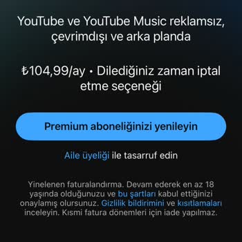 Ücret Kesildiği Halde Youtube Premium Üyeliğim Yenilenmedi Ve Destek Alamıyorum