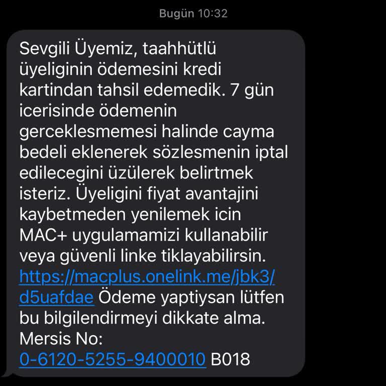 Macfit Üyelikte Numara Güncellenmemesi Ve Haksız Ücret Tahsilatı