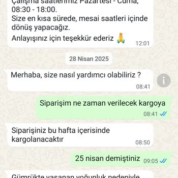Siparişim Sürekli Ertelendi Sonunda İptal Edildi