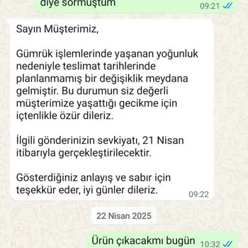 Siparişim Sürekli Ertelendi Sonunda İptal Edildi
