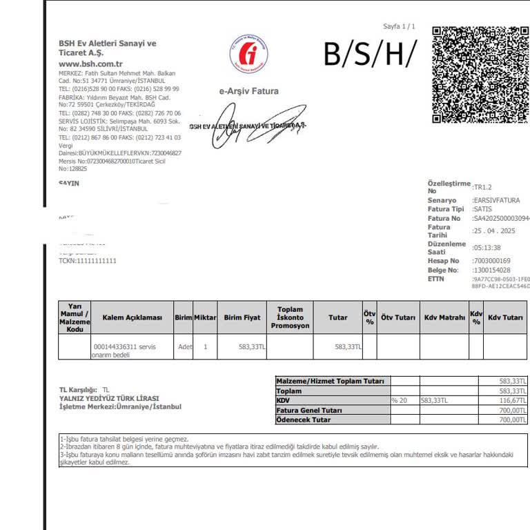 Bosch Teknik Servisin Yanlış Teşhisi Güvenimi Sarsıyor